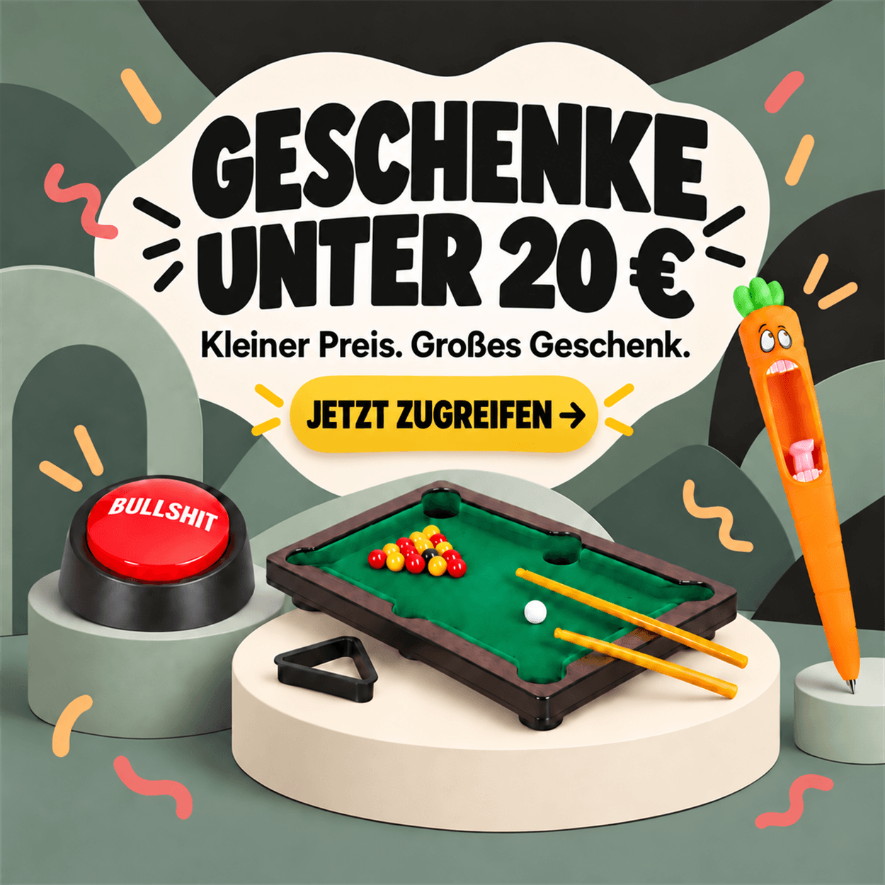Geschenke unter 20 € — kleiner Preis, großes Geschenk. Jetzt bei Vripper shoppen.