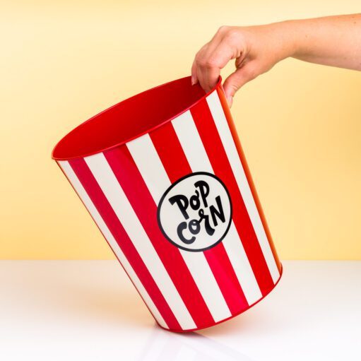 Retro-Popcorn-Mülleimer